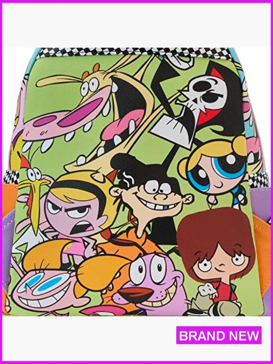 Retro Cartoon Mini Backpack Vegan Leather Adjustable Straps Y2K Trendy Daypack main image 7